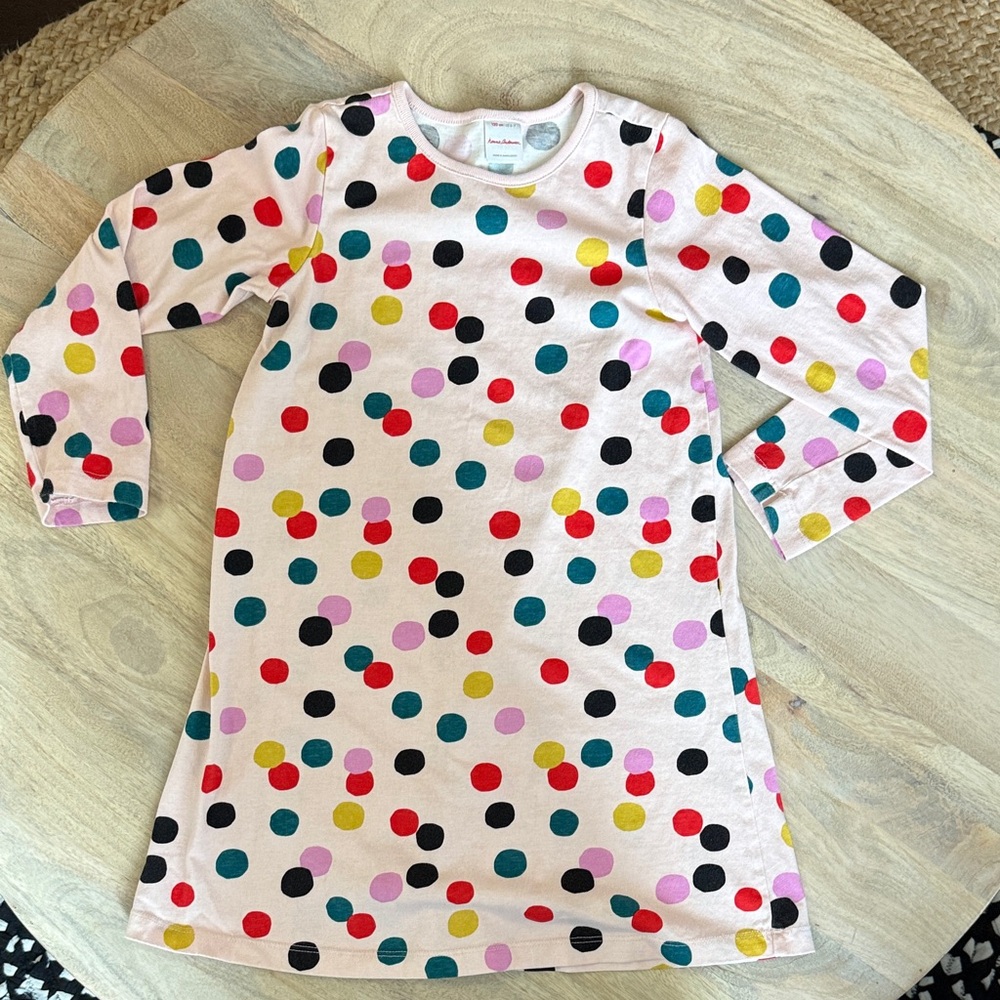 HANNA ANDERSSON Pink Polka Dot Dress